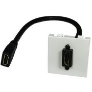AG 2557/9  Moduł K45 HDMI v1.4 3D na kablu 20 cm (22,5/45)