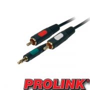 KP 2196/1,2 Kabel Prolink Classic Jack 3,5str-2RCA 1,2m 