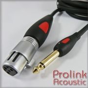 PA 2369/1,5 Prolink Acoustic wtyk 6,3 mono - wtyk XLR żeński 1,5 metra