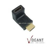 ZC 2271 Adaptor WT.HDMI-GN.HDMI gold kątowy VOCANT