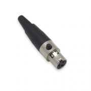 GN 1114 Gniazdo mini - XLR 3 PIN na kabel BLACK
