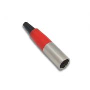 WT 1691/red Wtyk mini-XLR 3 PIN na kabel RED