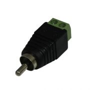 ZL 2551 Adaptor RCA M, terminal block 2 pin
