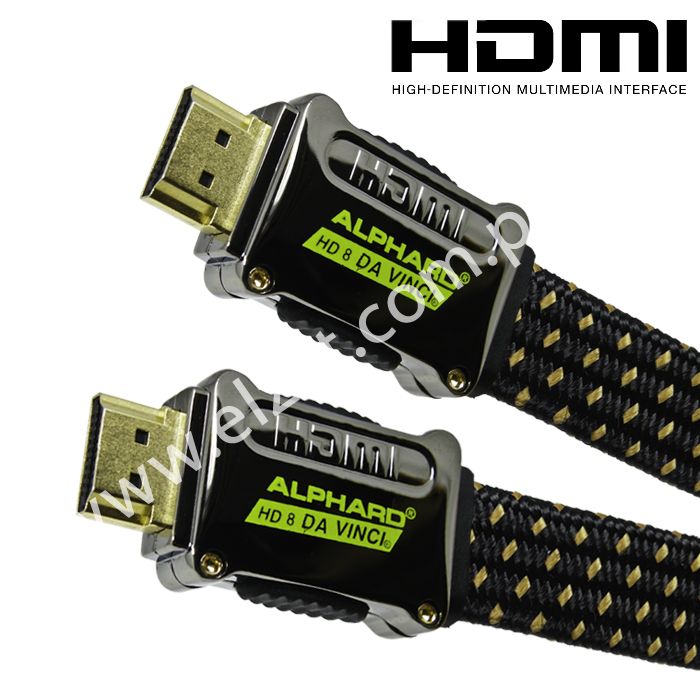 DV 1308 Kabel HDMI DaVinci High End HD8 PIF 1.3 10m (płaski) 
