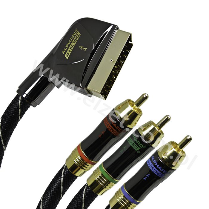DV 1860 Kabel SCART-3RCA RGB Da Vinci 1,6 m HF8SK-CR 