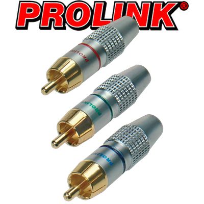  WT 1360 Wtyk RCA na kabel 6mm R/G/B Prolink TRC-020