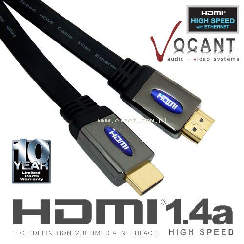 KP 2268/10 Kabel VOCANT FLAT v1.4 HDMI-HDMI 10m