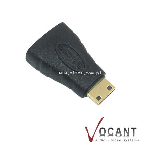 ZC 2291 Adaptor WT.mini HDMI-GN.HDMI gold VOCANT