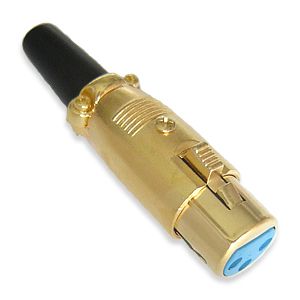 GN 0582 Gniazdo mikrofonowe XLR canon 3Pin gold